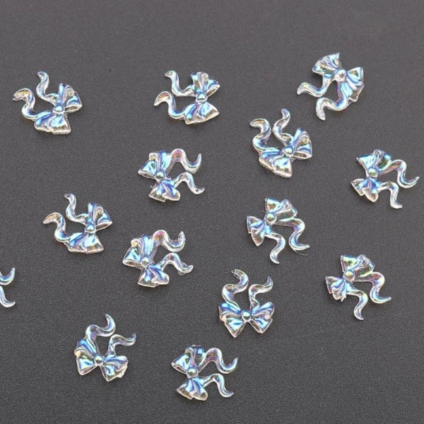 1 Laatikko, 6 Väriä Söpöjä Kawaii 3D Kynsikoristeita Hartsi Akryyli Kynsijalokiviä Strassikiviä Aurora Glitter Koristeita Kynsitaiteeseen DIY