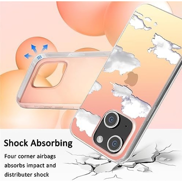 Sød Klar Krystal Designet til iPhone 13 Etui 6,1 tommer 2021 Udgivet, Stødsikker Beskyttende Telefon Etuier Slank Cover til W