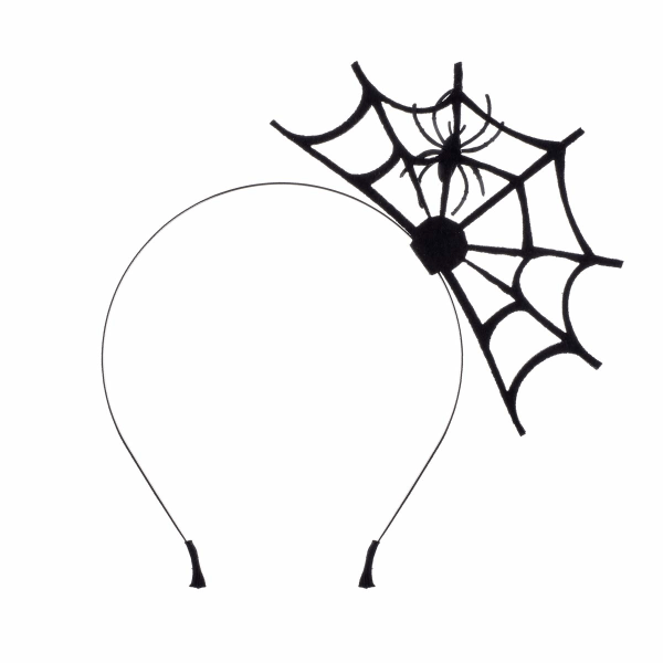 Halloween Party Spider Web Hodebånd (Svart Edderkopp)