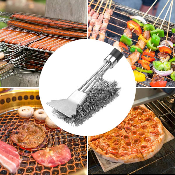 Grillbørste, Grillbørste i metall, Grillbørste i rustfritt stål, Stai