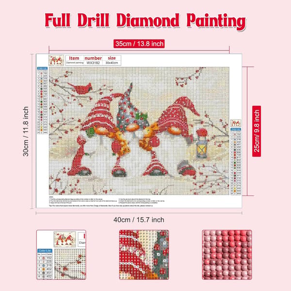 Dverger 5D diamantmalerisett 30x40 cm A