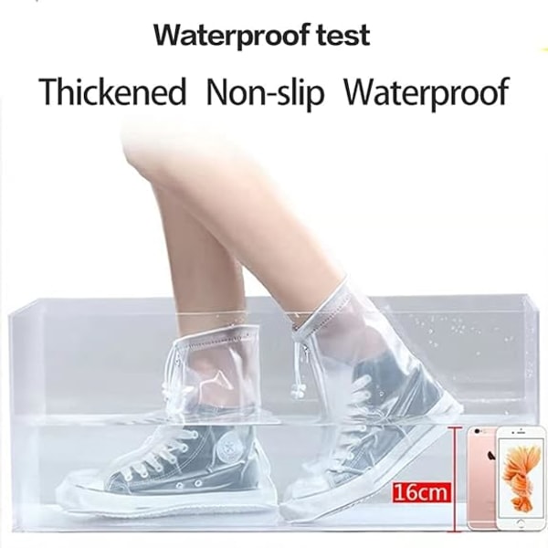 Vattentäta skoöverdrag Återanvändbara Vattentäta lätta halkfria skoöverdrag Skoöverdrag för Rainy Da