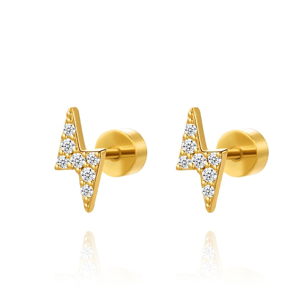 Celestial Lightning Bolt Earrings | Dainty Earrings for Women