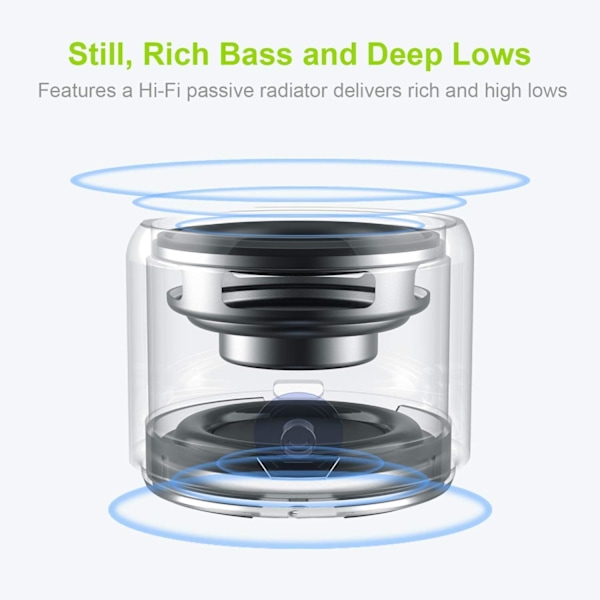 Silver Travel Case Package, A106 Pro Portable Bluetooth Speaker w