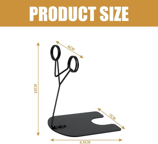 Prislappholdere, Clip-on Prislappdisplaystativ for Bakerier, Konditorier, Restauranter, 6 Stykker, Svart