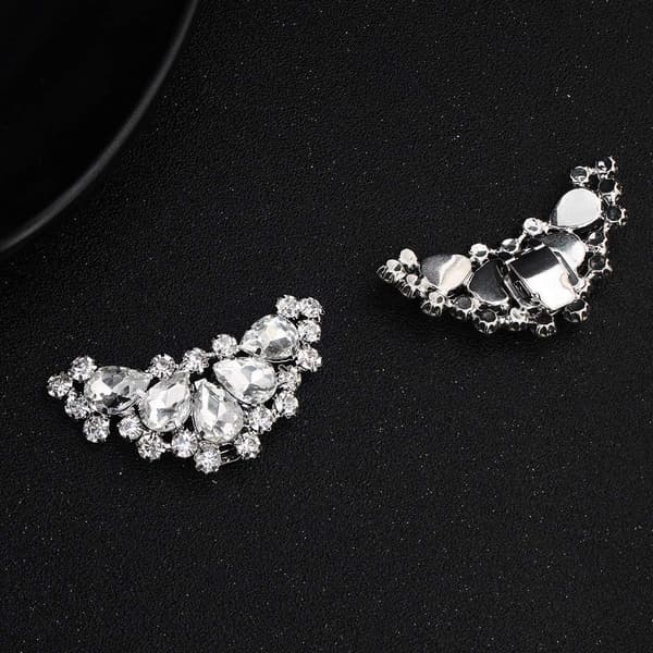 1 Par Rhinestone Bryllupssko Klips Brud Fest Sko Dekorasjon