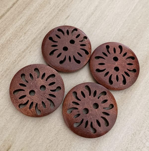 (Ruskea 25mm 20kpl) pyöreät ruskeat puunapit