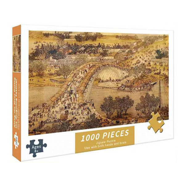 Klassisk puslespil - Langs floden under Qingming-festivalen - 1