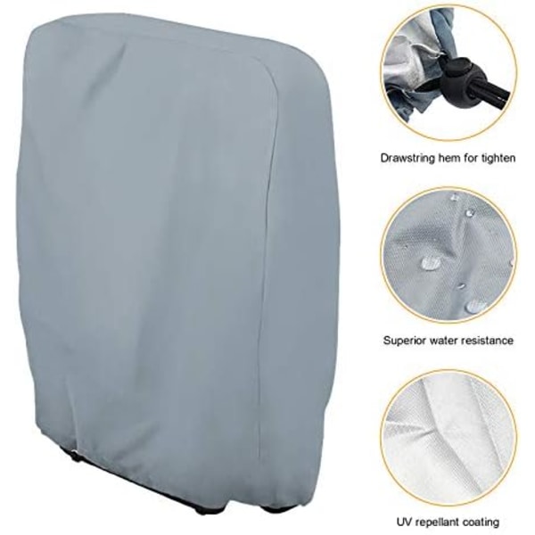 20/34xW71xH110cm  Utomhusfällbara Stolsöverdrag 2 st, Nollgravitationsstolsöverdrag Vattentäta, Stabila Fällbara Patiostolsöverdrag