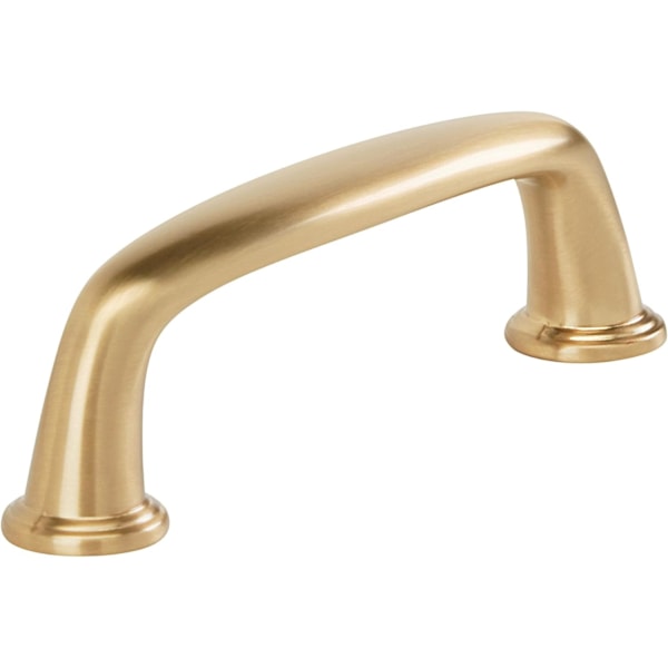 11,5×2,8×1,3 cm Champagne Bronze Skapsknapp | 7,6 cm Mellomsenter Skaptrekk | Kane | Møbelbeslag