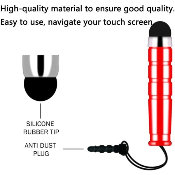 （Slumpmässig färg） 10-pack Mini Retractable Resistive Touch Screen