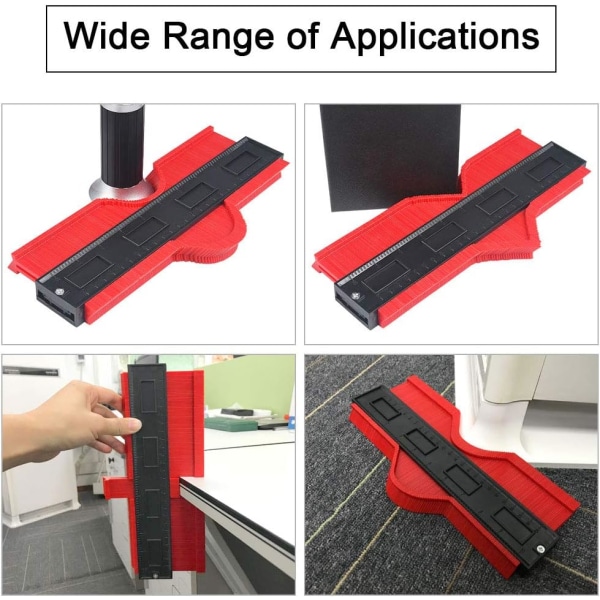 Kontur Gauge, 10\"/25CM Gauge Duplikering Værktøj Kontur Gauge Måleværktøj Duplikering Værktøj til Ac