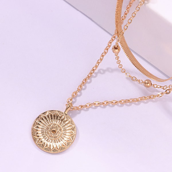 (Gull)Lagdelt Lotus Anheng Halskjeder Perler Choker Halskjede