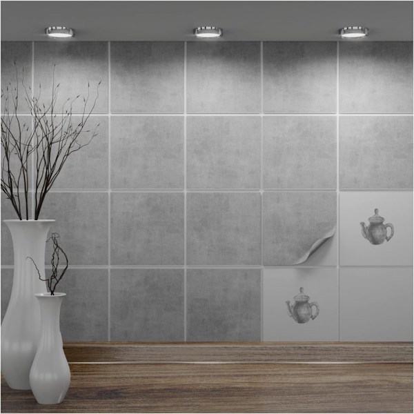 20 Pcs 15*15cm Adhesive Tiles, Tile Stickers for Bathroom, Kitche