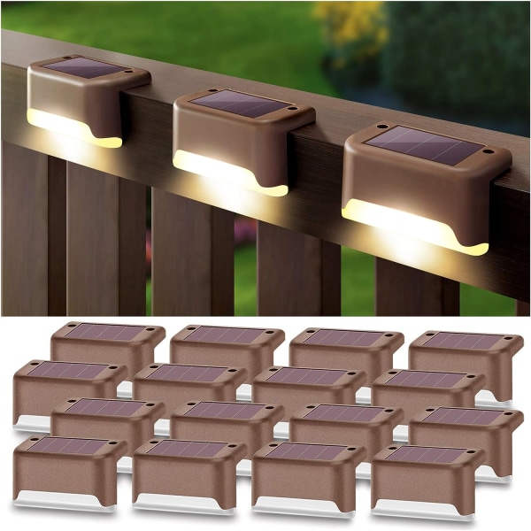 12 Pakk PacSolar Solcelle Utelys 16 Pakk Solcellelys for