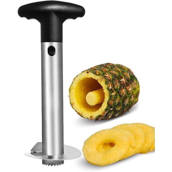 Ananasskärare, ananasskivare med livsmedelsklassad rostfri Stee