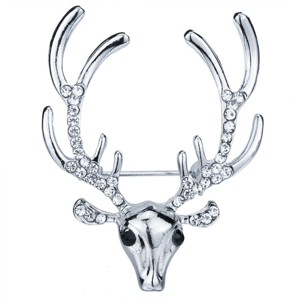 Woomen Brooch Breastpin Christmas Deer Shape Design Xmas Gift for