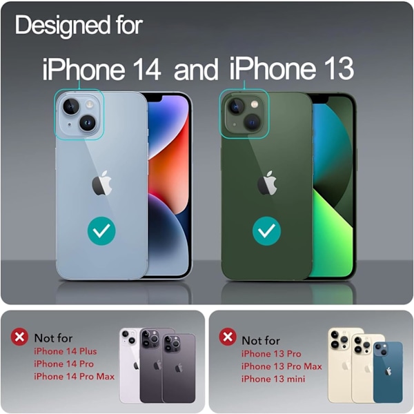for iPhone 13 Deksel & iPhone 14 Deksel Skinnende Sølv Sommerfugl Design Trendy Søt Myk Slim Støtsikker TPU Beskyttende Telefon Deksel for Kvinner Jenter Aes
