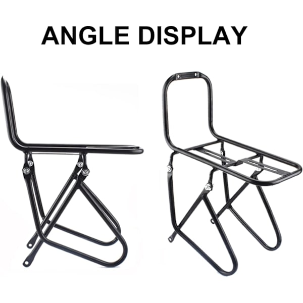 Cykel Front Rack 15kg Kapacitet, 2 Installationsmetoder med Mou
