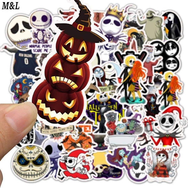 50 Halloween-tarraa Halloween-koristetarroja