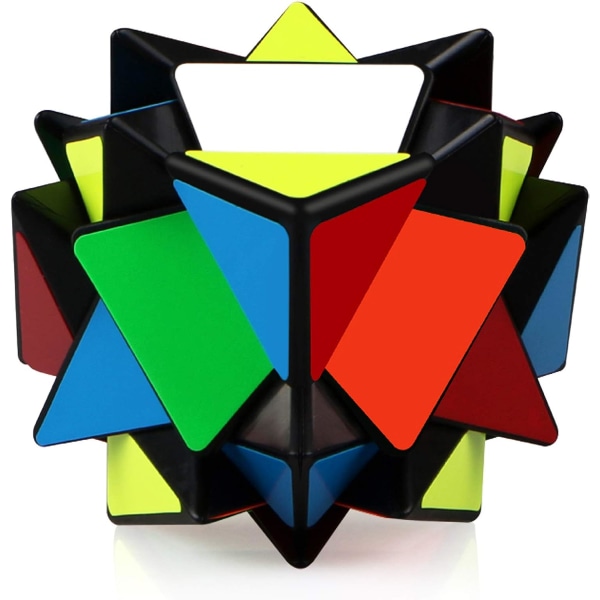 King Kong Rubiks kube nivå 3-klistremerke, ensfarget (svart)