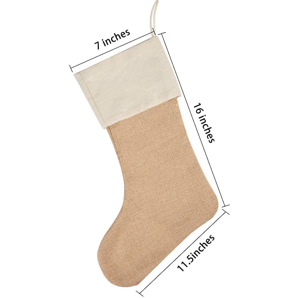 4-pack 16\" Juteströmpor för juldekoration