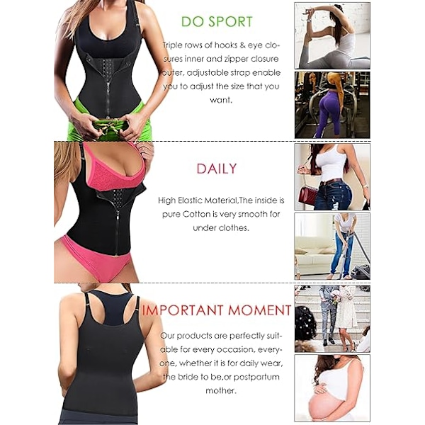 Talje 70cm - Kvinders Underbust Korset Talje Træner Cincher Stål