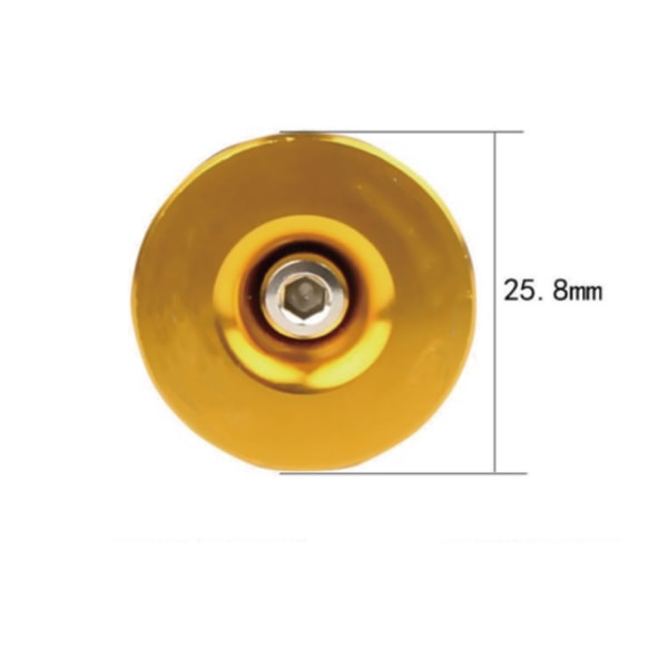 1 stk. sykkelstyrepropp i aluminiumlegering, styrepropp, styrepropp