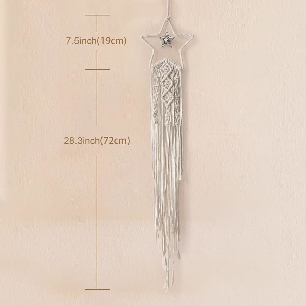 Hieno unelma Macrame Dream Catcher, suuri seinävaate