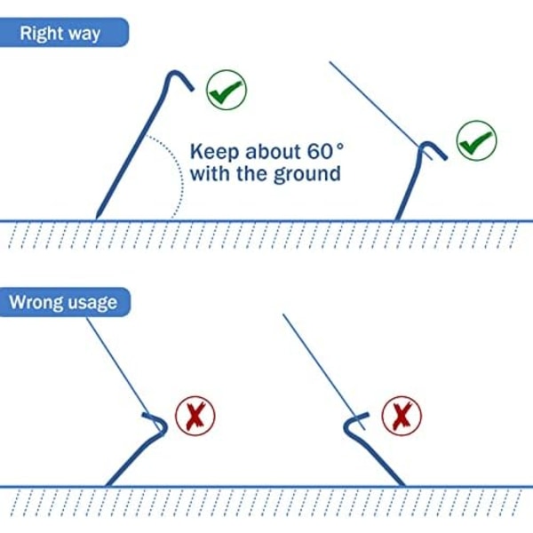 15 stk 18 cm teltplugger Campingpinner Heavy Duty Stål Telthaker Hardt Underlag Sikringsplugger Hage Spiker for Utendørs Camping