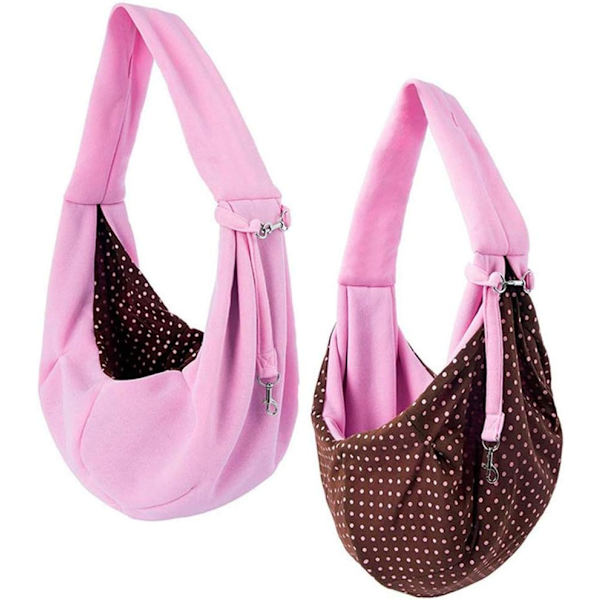 Bæretaske til kæledyr, rejsetaske til katte, hunde, op til 16 lbs (Pink)