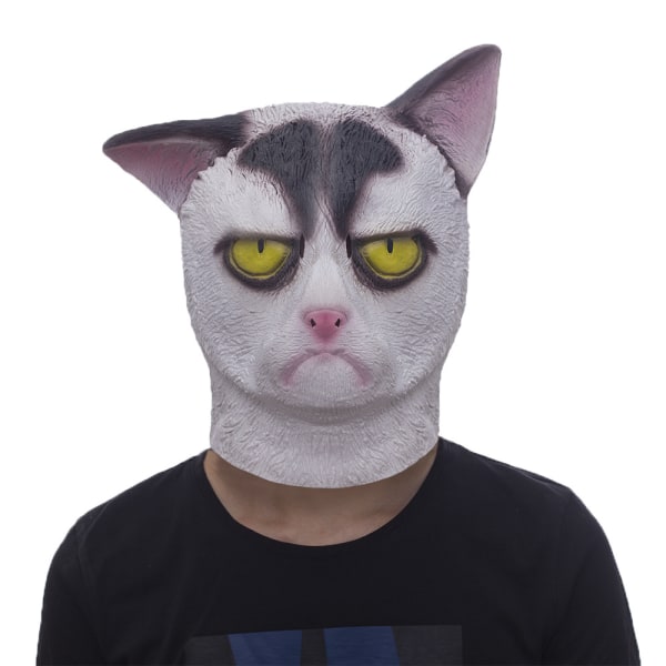 Halloween Mask, Halloween Fancy Mask Kostym Party Latex Cat