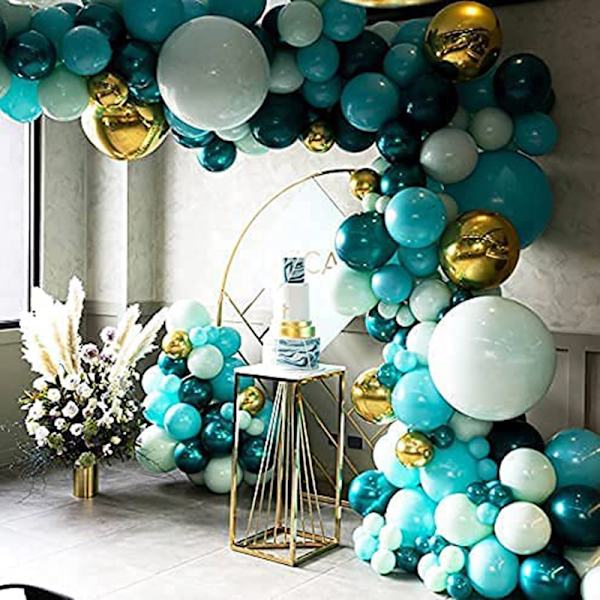 Ballong Combo Kit Blå Ballong Dekoration Kit Ballong Kedjeset Latex Ballong Bröllop Födelsedagsfest
