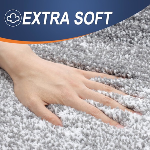 3-delt baderomsmatte sett, myke absorberende mikrofiber badematter og U-formet kontur toalettmatte sett, sklisikker