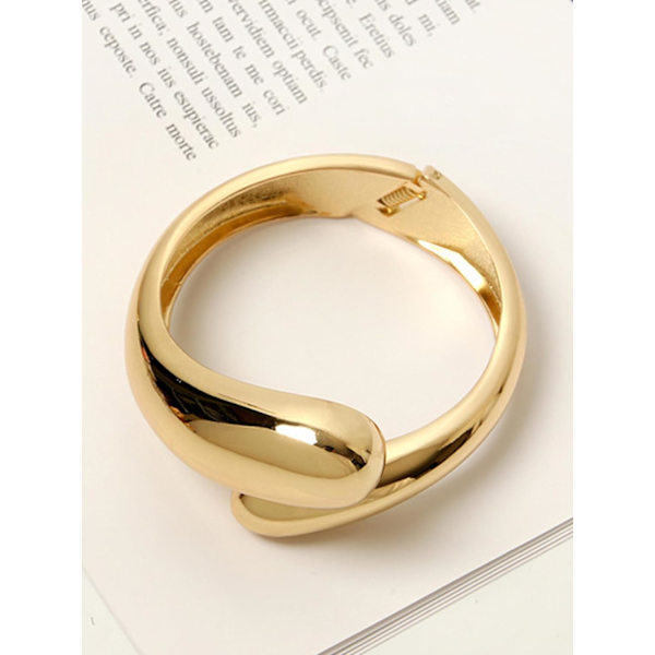 6×6×2cm Guld Bangles Guld Manschet Armbånd til Kvinder Ikke Misfarvning Tyk Guld Trendy Smykker Gaver Strømper Fyldstoffer Guld
