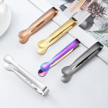 Mini Serveringsänger, 18-pack Rostfritt Stål, 11cm, Köks-/Aptitretare Tänger för Kaffebar, Te-/Efterrätter Fest, Socker