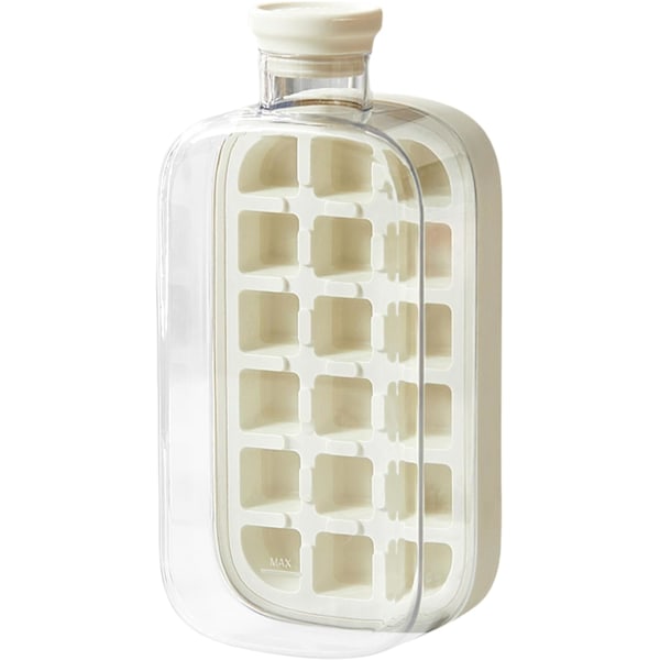 Piece Ice Bottle - 2 in 1 Jääkompressori | Kuutiopullo kannella | Jääpalamuotti mehulle, viinille ja bourbon-cocktaileille | Jäädytetty juomanvalmistustyökalu | To