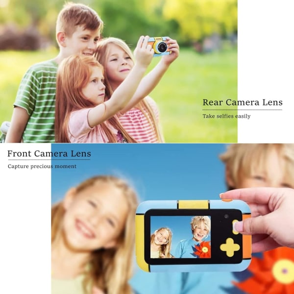 Lasten kamera, 2,4 tuuman lasten digitaalikamera pojille, tytöille 3200 W F