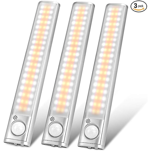 80 LED Under Cabinet Lys for Kleskap, Trådløs Dimbar US