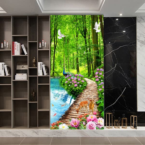 (38,5*200cm*2stk) 3D-effekt plakat dørklistremerke 39