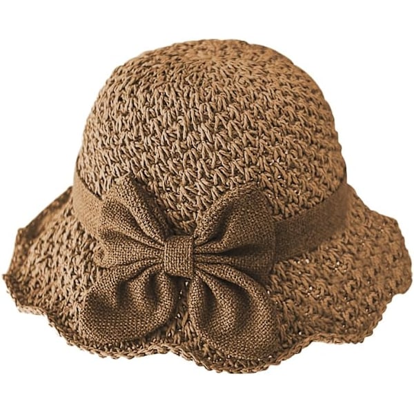 Vikbar solhatt i strå för damer, sommar, resa, strand, solhattar, stråhatt, bred brätte, UPF 50+, stilfull fiskarhatt