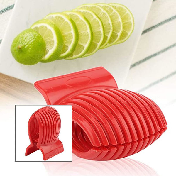 Tomatskärare Hållbar Grönsaksskärare Multifunktionell Rund Frukttång Hållare för Kiwi,