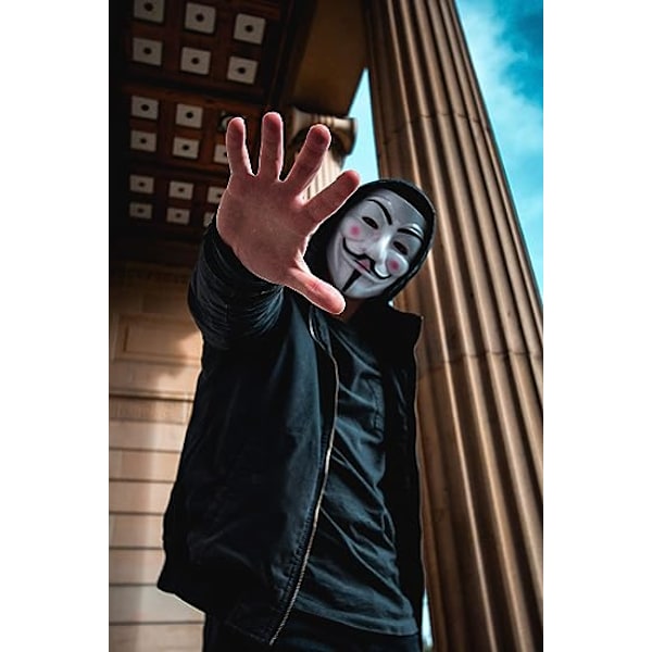 Anonymos-naamio lapsille - V for Vendett -naamio Halloween-naamiot Guy-naamio Halloween-asuun Cosplay p