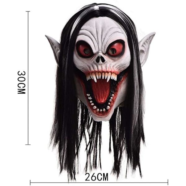 Zombi Vampyyri Naamio Demoni Tappaja Creepy Kävelevä Hirviö Kauhu Halloween Juhla Asu Akut