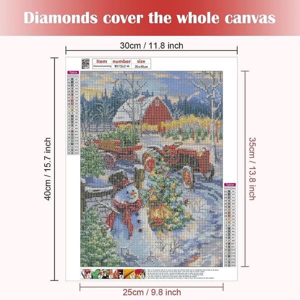 5D diamantmaleri 30x40cm juledekorasjon 41