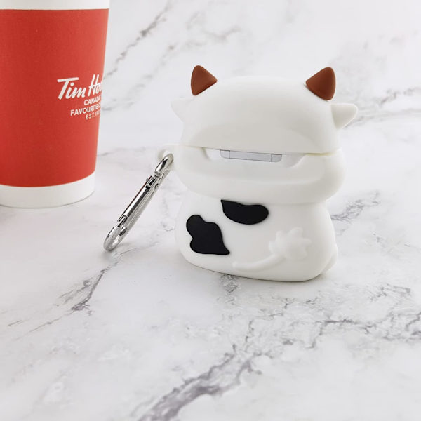 Etui for Airpods 1 & 2, Mykt Silikon 3D Søtt Morsomt Kult Morsomt