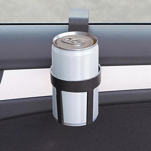 14x7cm 2 stk. Bilkoppholder Bærbar Flaskeholder Plast Multifunksjon Svart
