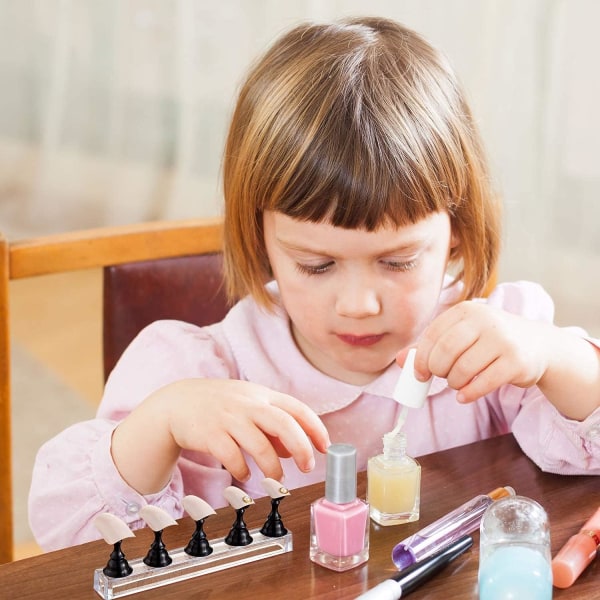 （svart och vit färg）2 set nagelkonstdisplayställ, akryl nageldisplayställhållare, Magn