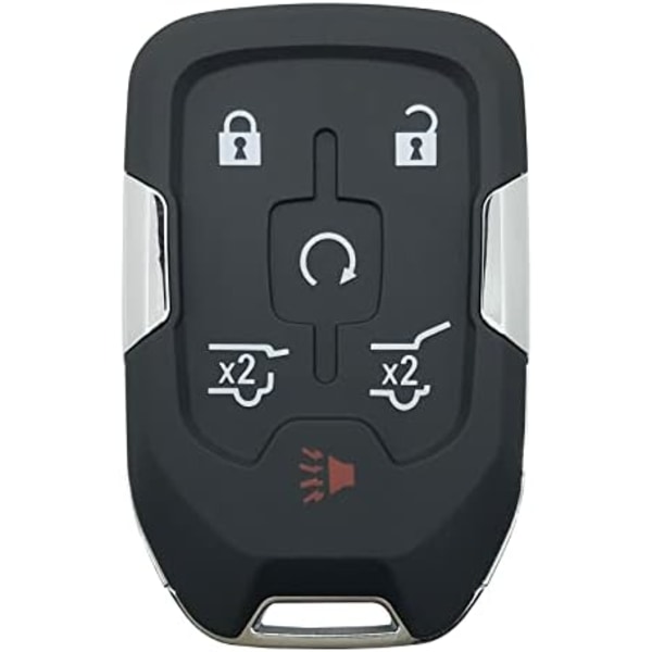 Ersättningsnyckel Fob Cover Case passar för Chevy Suburban Tahoe 2015 2016 2017 2018 2019 2020 GMC Yukon Nyckelfri Entré Smart