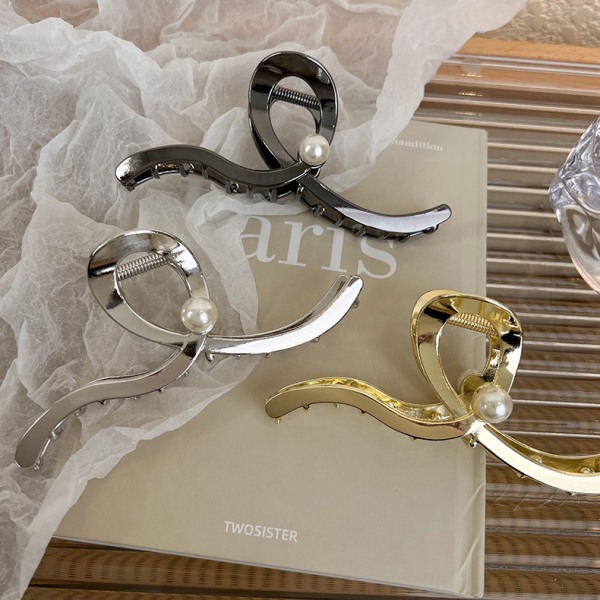Set med 3 metallhårklämmor för kvinnor（12 cm）, stora hårklämmor för kvinnor och flickor, hårtillbehör, hår
